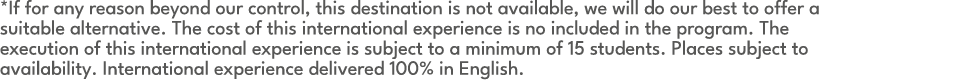 *If for any reason beyond our control, this destination is not available, we will do our best to offer a suitable alt...