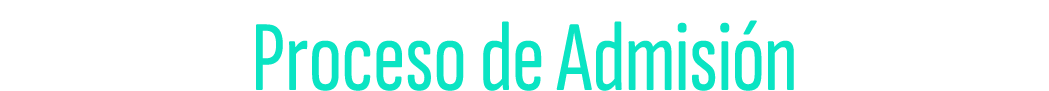 Proceso de Admisi n