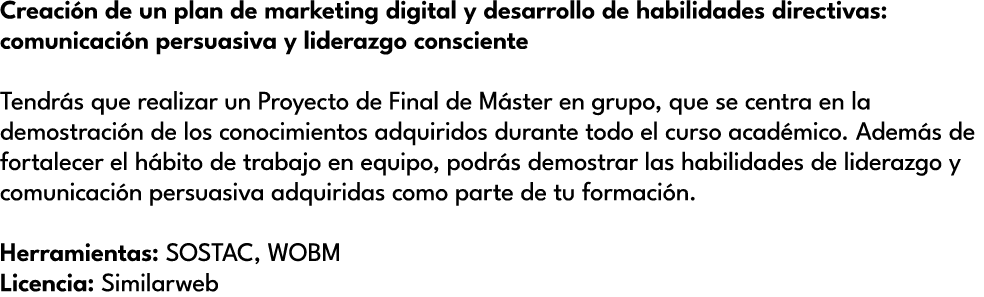 Creaci n de un plan de marketing digital y desarrollo de habilidades directivas: comunicaci n persuasiva y liderazgo ...