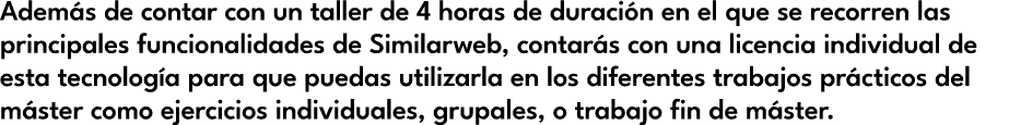 Adem s de contar con un taller de 4 horas de duraci n en el que se recorren las principales funcionalidades de Simila...