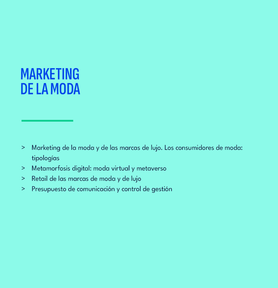 ,MARKETING DE LA MODA ,Marketing de la moda y de las marcas de lujo. Los consumidores de moda: tipolog as Metamorfosi...