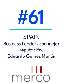 #61,SPAIN Business Leaders con mejor reputaci n. Eduardo G mez Mart 