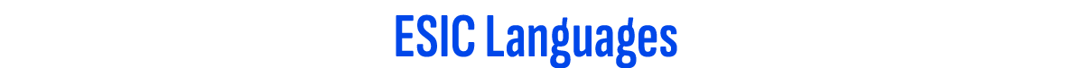 ESIC Languages