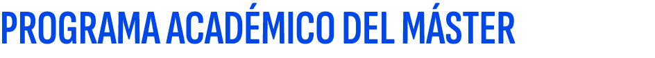 PROGRAMA ACAD MICO DEL M STER
