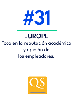 EUROPE Foco en la reputaci n acad mica y opini n de los empleadores.,#3