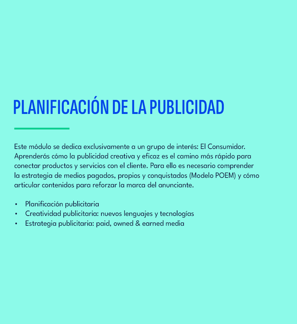Planificaci n de la Publicidad,Este m dulo se dedica exclusivamente a un grupo de inter s: El Consumidor. Aprender s ...