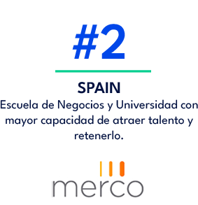 SPAIN Escuela de Negocios y Universidad con mayor capacidad de atraer talento y retenerlo.,#