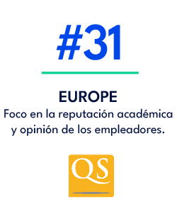 EUROPE Foco en la reputaci n acad mica y opini n de los empleadores.,#3