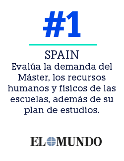 SPAIN Evalúa la demanda del Máster, los recursos humanos y físicos de las escuelas, además de su plan de estudios ,#
