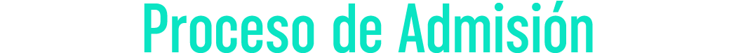 Proceso de Admisión