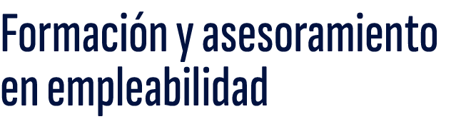 Formaci n y asesoramiento en empleabilidad